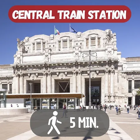 5' From Station, With 2 Bedrooms Apartment Milan